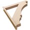 Ekena Millwork 5 1/2-in W x 34-in D x 38-in H Balboa Block Rough Cedar Woodgrain TimberThane Outlooker, Primed Tan OUTUR055X34X38BOA44RCPR - alternate 5